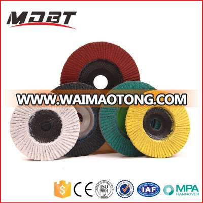 4-7" Safety Aluminium Oxide Type 27 & Type 29 Flexible Abrasive Flap Disc For Stainless Steel, Metal, Wood, Stone